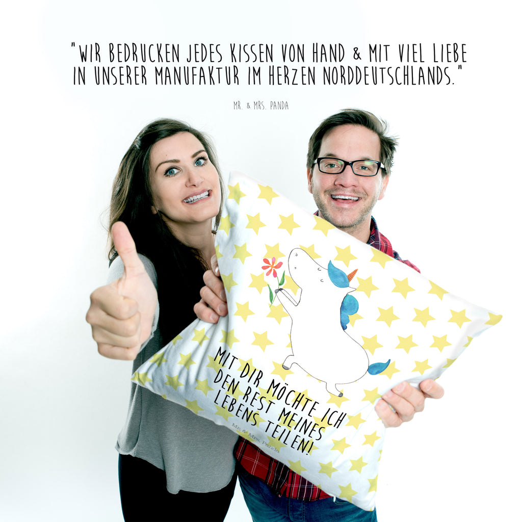 40x40 Kissen Einhorn Blume Kissenhülle, Kopfkissen, Sofakissen, Dekokissen, Motivkissen, Einhorn, Einhörner, Einhorn Deko, Pegasus, Unicorn, Liebe, Liebesbeweis, Antrag, Heiratsantrag, Verlobung, Ehepaar, Pärchen, Partner, Freund, Freundin, Ehe, heiraten