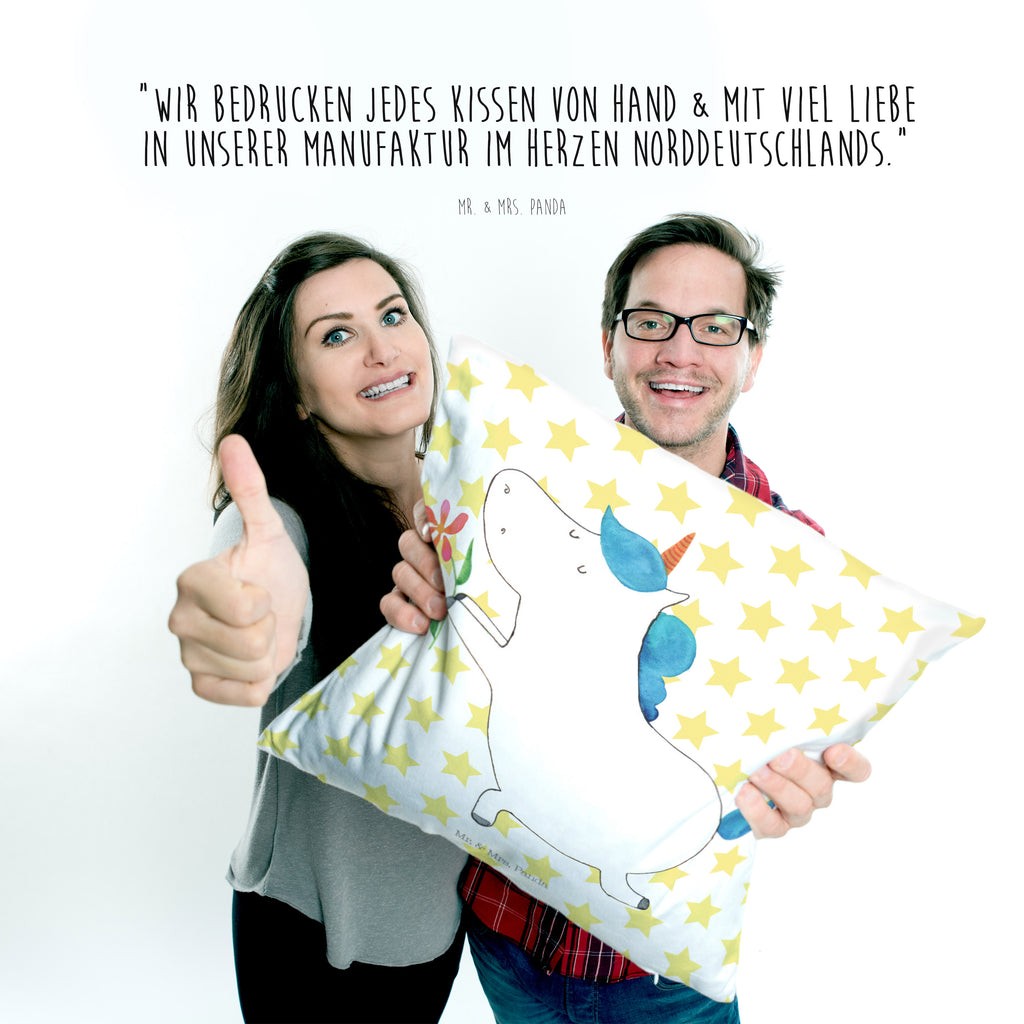 40x40 Kissen Einhorn Blume Kissenhülle, Kopfkissen, Sofakissen, Dekokissen, Motivkissen, Einhorn, Einhörner, Einhorn Deko, Pegasus, Unicorn, Liebe, Liebesbeweis, Antrag, Heiratsantrag, Verlobung, Ehepaar, Pärchen, Partner, Freund, Freundin, Ehe, heiraten