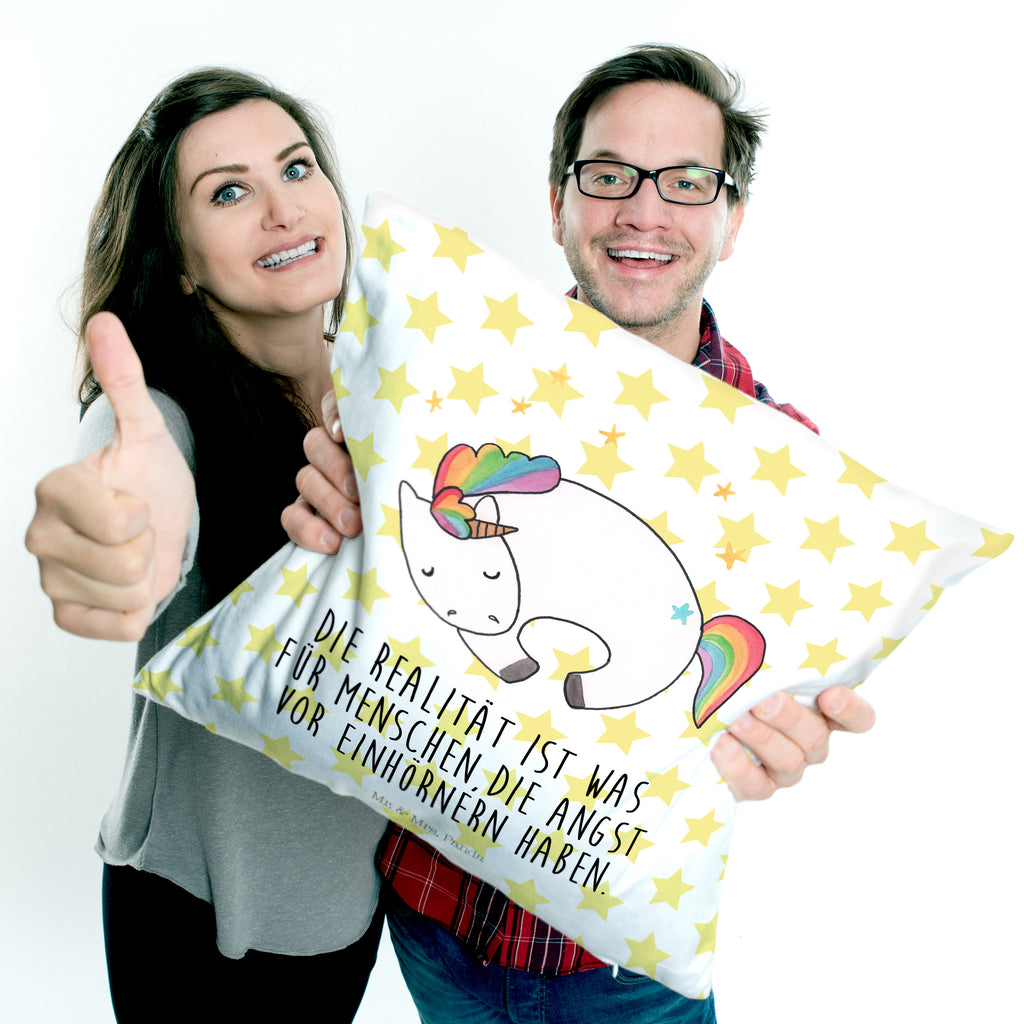 40x40 Kissen Einhorn Nacht Kissenhülle, Kopfkissen, Sofakissen, Dekokissen, Motivkissen, Einhorn, Einhörner, Einhorn Deko, Pegasus, Unicorn, Träume, Traum, unicorn, Realität, Menschen, Geschenk, Ruhe, Freundin