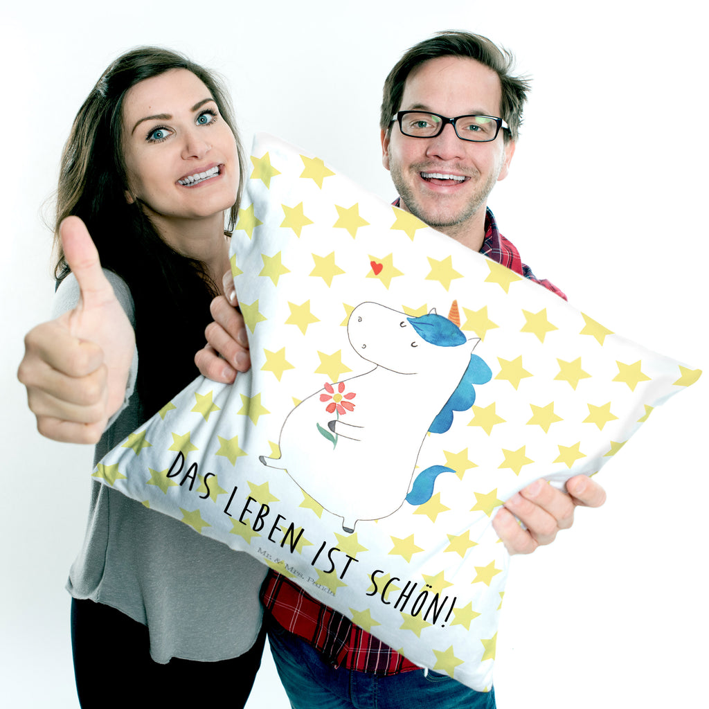 40x40 Kissen Einhorn Spaziergang Kissenhülle, Kopfkissen, Sofakissen, Dekokissen, Motivkissen, Einhorn, Einhörner, Einhorn Deko, Pegasus, Unicorn, Glitzer, Blumen, Spaziergang, Motivation, Gute Laune, Freude, Freundin, Mutter, Schwester