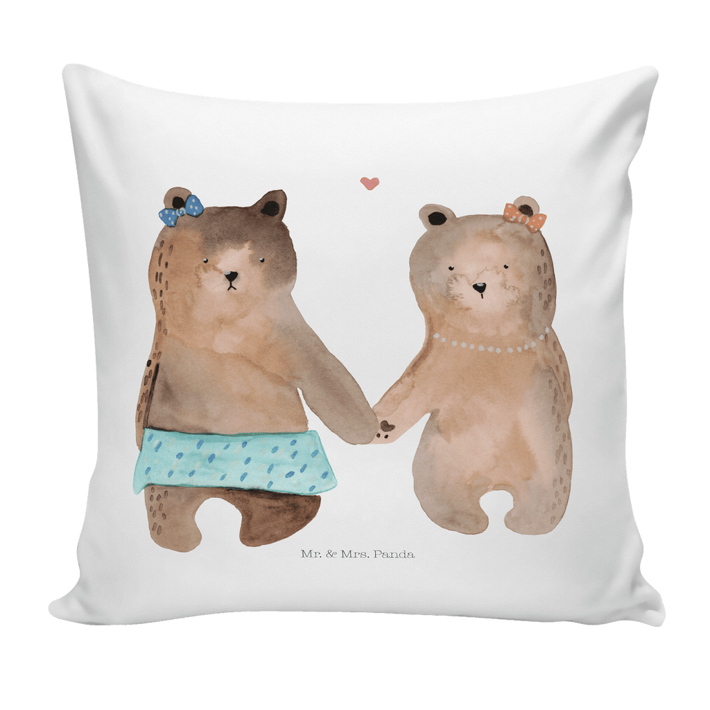 40x40 Kissen Bär Freundin Kissenhülle, Kopfkissen, Sofakissen, Dekokissen, Motivkissen, Bär, Teddy, Teddybär, Bär Freundin Beste Freund Liebe Liebesbeweis Verliebt Kumpel Kumpeliene