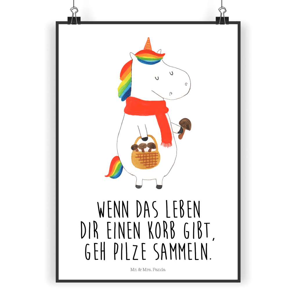 Poster Einhorn Pilz Poster, Wandposter, Bild, Wanddeko, Küchenposter, Kinderposter, Wanddeko Bild, Raumdekoration, Wanddekoration, Handgemaltes Poster, Mr. & Mrs. Panda Poster, Designposter, Kunstdruck, Posterdruck, Einhorn, Einhörner, Einhorn Deko, Pegasus, Unicorn, Pilze, Pilzsammler, Motivation, Spruch, Liebeskummer