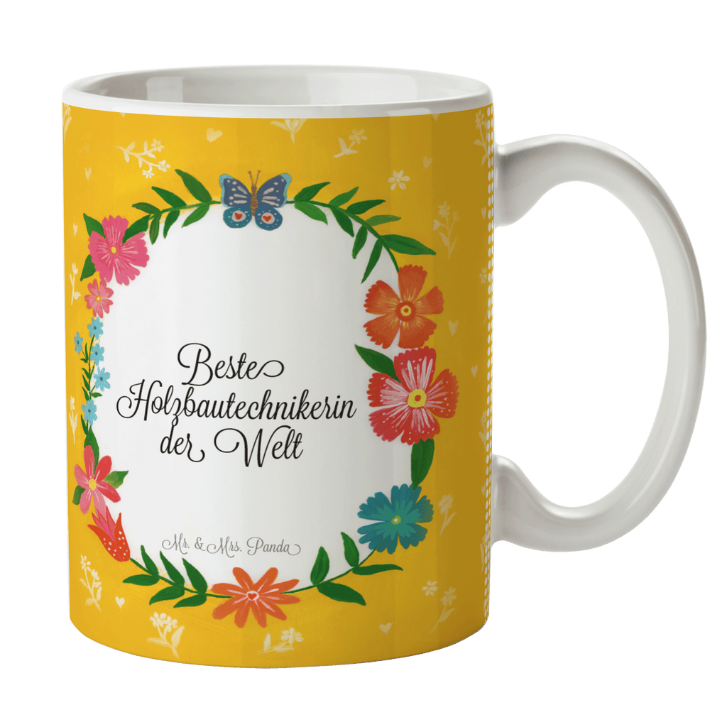 Tasse Design Frame Happy Girls Holzbautechnikerin Becher, Kaffeetasse, Kaffeebecher, Tee, Frühstück, Büro, Geschenk