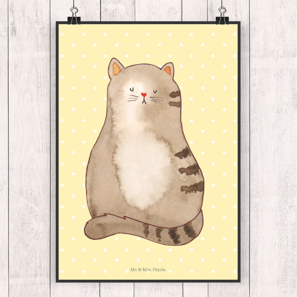 Poster Katze sitzend Poster, Wandposter, Bild, Wanddeko, Küchenposter, Kinderposter, Wanddeko Bild, Raumdekoration, Wanddekoration, Handgemaltes Poster, Mr. & Mrs. Panda Poster, Designposter, Kunstdruck, Posterdruck, Katze, Katzenmotiv, Katzenfan, Katzendeko, Katzenfreund, Katzenliebhaber, Katzenprodukte, Katzenartikel, Katzenaccessoires, Katzensouvenirs, Katzenliebhaberprodukte, Katzenmotive, Katzen, Kater, Mietze, Cat, Cats, Katzenhalter, Katzenbesitzerin, Haustier, Katzenliebe, Lebensinhalt, Liebe, Mittelpunkt, Familie