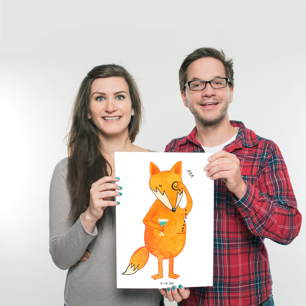 Poster Fuchs Lord Poster, Wandposter, Bild, Wanddeko, Küchenposter, Kinderposter, Wanddeko Bild, Raumdekoration, Wanddekoration, Handgemaltes Poster, Mr. & Mrs. Panda Poster, Designposter, Kunstdruck, Posterdruck, Fuchs, Füchse, tröstende Worte, Spruch lustig, Liebeskummer Geschenk, Motivation Spruch, Problemlösung