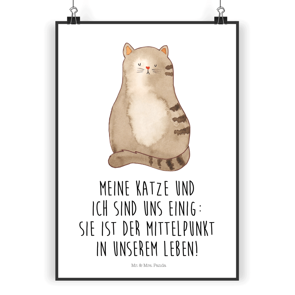 Poster Katze sitzend Poster, Wandposter, Bild, Wanddeko, Küchenposter, Kinderposter, Wanddeko Bild, Raumdekoration, Wanddekoration, Handgemaltes Poster, Mr. & Mrs. Panda Poster, Designposter, Kunstdruck, Posterdruck, Katze, Katzenmotiv, Katzenfan, Katzendeko, Katzenfreund, Katzenliebhaber, Katzenprodukte, Katzenartikel, Katzenaccessoires, Katzensouvenirs, Katzenliebhaberprodukte, Katzenmotive, Katzen, Kater, Mietze, Cat, Cats, Katzenhalter, Katzenbesitzerin, Haustier, Katzenliebe, Lebensinhalt, Liebe, Mittelpunkt, Familie