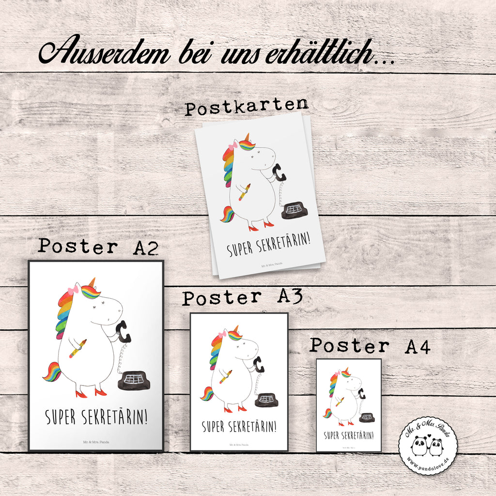 Poster Einhorn Sekretärin Poster, Wandposter, Bild, Wanddeko, Küchenposter, Kinderposter, Wanddeko Bild, Raumdekoration, Wanddekoration, Handgemaltes Poster, Mr. & Mrs. Panda Poster, Designposter, Kunstdruck, Posterdruck, Einhorn, Einhörner, Einhorn Deko, Pegasus, Unicorn, Sekretärin, Büro, Rechtsanwältin, Rechtsanwaltsgehilfin, Steuerbüro, Steuerkanzlei, Bürokraft, Bürohilfe