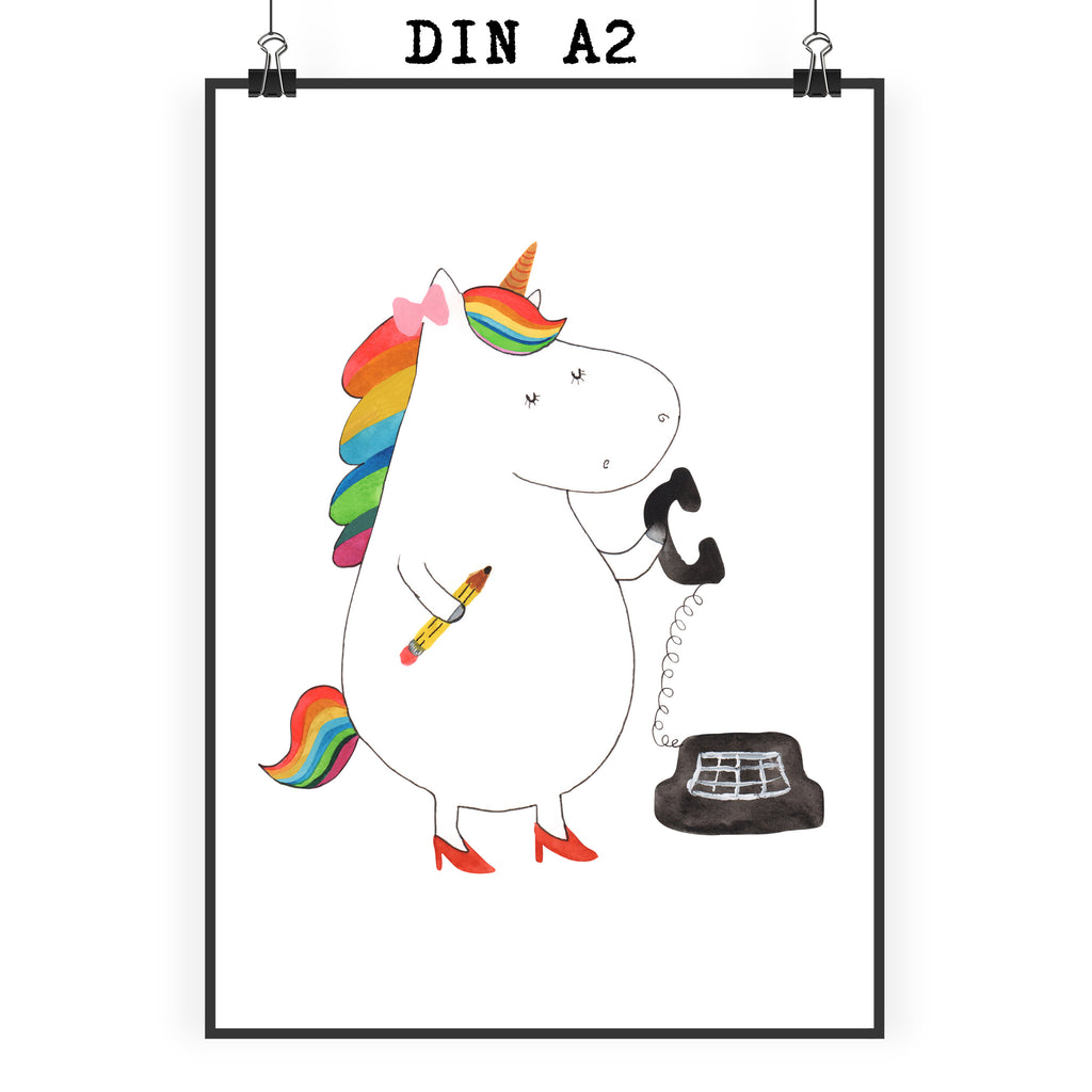Poster Einhorn Sekretärin Poster, Wandposter, Bild, Wanddeko, Küchenposter, Kinderposter, Wanddeko Bild, Raumdekoration, Wanddekoration, Handgemaltes Poster, Mr. & Mrs. Panda Poster, Designposter, Kunstdruck, Posterdruck, Einhorn, Einhörner, Einhorn Deko, Pegasus, Unicorn, Sekretärin, Büro, Rechtsanwältin, Rechtsanwaltsgehilfin, Steuerbüro, Steuerkanzlei, Bürokraft, Bürohilfe