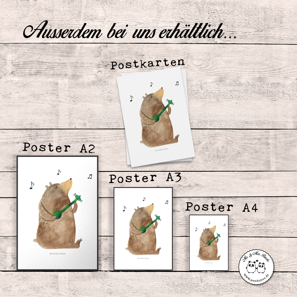 Poster Bär Lied Poster, Wandposter, Bild, Wanddeko, Küchenposter, Kinderposter, Wanddeko Bild, Raumdekoration, Wanddekoration, Handgemaltes Poster, Mr. & Mrs. Panda Poster, Designposter, Kunstdruck, Posterdruck, Bär, Teddy, Teddybär, Bärchen, Bear, Liebeslied, Lied, Song, Valentinstag, Valentine, Geschenk, Partner, Liebe, Freundin, Frau, Herz, Spruch