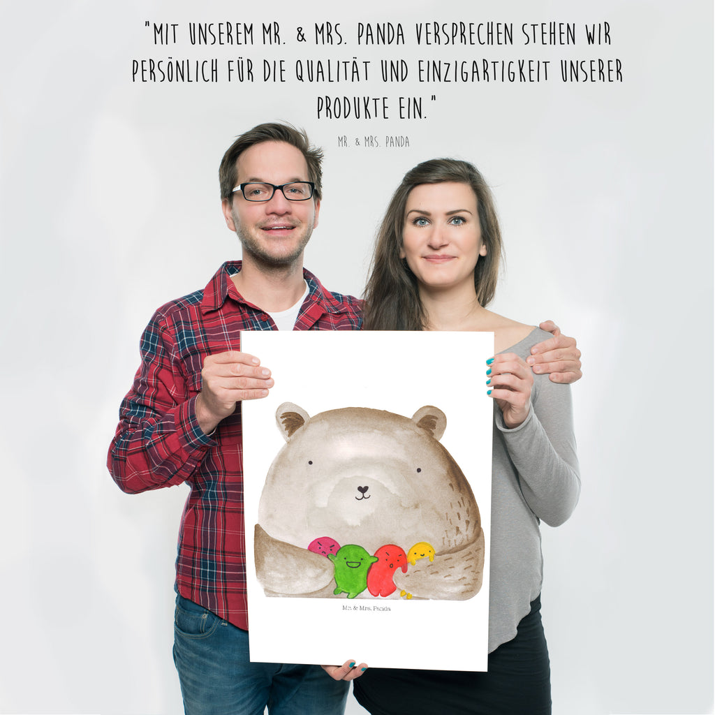 Poster Bär Gefühl Poster, Wandposter, Bild, Wanddeko, Küchenposter, Kinderposter, Wanddeko Bild, Raumdekoration, Wanddekoration, Handgemaltes Poster, Mr. & Mrs. Panda Poster, Designposter, Kunstdruck, Posterdruck, Bär, Teddy, Teddybär, Wahnsinn, Verrückt, Durchgedreht