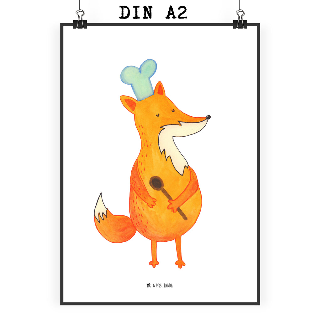 Poster Fuchs Koch Poster, Wandposter, Bild, Wanddeko, Küchenposter, Kinderposter, Wanddeko Bild, Raumdekoration, Wanddekoration, Handgemaltes Poster, Mr. & Mrs. Panda Poster, Designposter, Kunstdruck, Posterdruck, Fuchs, Füchse, Koch Geschenk, Küche Spruch, Küche Deko, Köche, Bäcker, Party Spruch, Spruch lustig, witzig