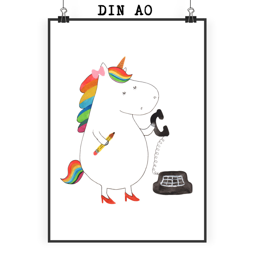 Poster Einhorn Sekretärin Poster, Wandposter, Bild, Wanddeko, Küchenposter, Kinderposter, Wanddeko Bild, Raumdekoration, Wanddekoration, Handgemaltes Poster, Mr. & Mrs. Panda Poster, Designposter, Kunstdruck, Posterdruck, Einhorn, Einhörner, Einhorn Deko, Pegasus, Unicorn, Sekretärin, Büro, Rechtsanwältin, Rechtsanwaltsgehilfin, Steuerbüro, Steuerkanzlei, Bürokraft, Bürohilfe