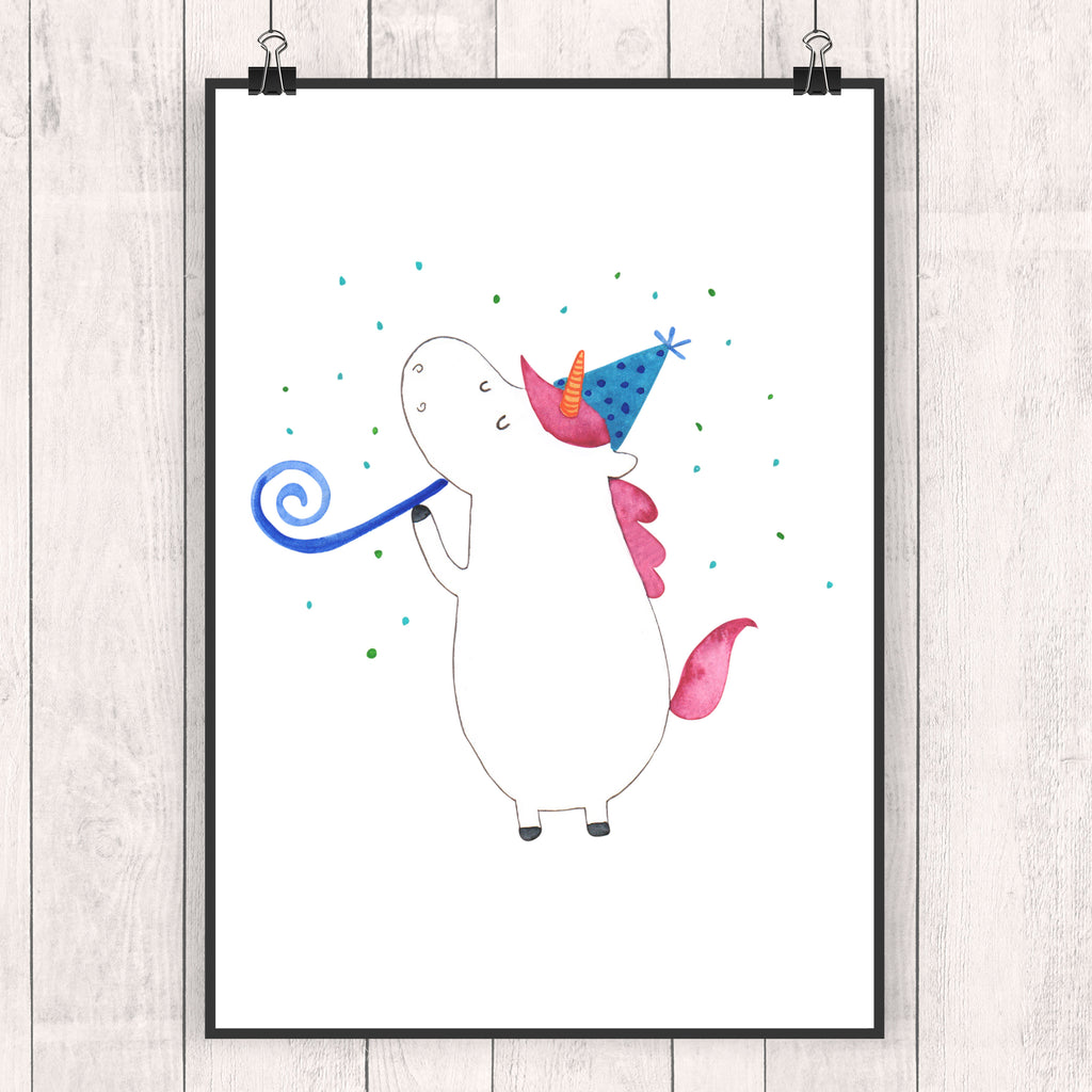 Poster Einhorn Party Poster, Wandposter, Bild, Wanddeko, Küchenposter, Kinderposter, Wanddeko Bild, Raumdekoration, Wanddekoration, Handgemaltes Poster, Mr. & Mrs. Panda Poster, Designposter, Kunstdruck, Posterdruck, Einhorn, Einhörner, Einhorn Deko, Pegasus, Unicorn, Glitzer, Konfetti, Party, Geburtstag, Feier, Fest, Alkohol, Disco, Club