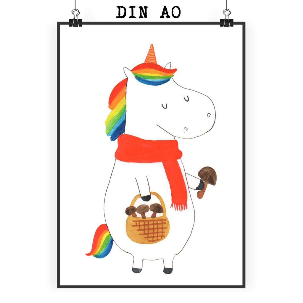 Poster Einhorn Pilz Poster, Wandposter, Bild, Wanddeko, Küchenposter, Kinderposter, Wanddeko Bild, Raumdekoration, Wanddekoration, Handgemaltes Poster, Mr. & Mrs. Panda Poster, Designposter, Kunstdruck, Posterdruck, Einhorn, Einhörner, Einhorn Deko, Pegasus, Unicorn, Pilze, Pilzsammler, Motivation, Spruch, Liebeskummer
