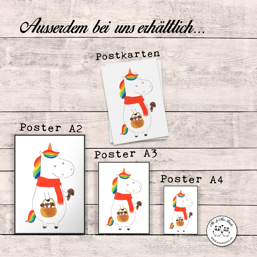 Poster Einhorn Pilz Poster, Wandposter, Bild, Wanddeko, Küchenposter, Kinderposter, Wanddeko Bild, Raumdekoration, Wanddekoration, Handgemaltes Poster, Mr. & Mrs. Panda Poster, Designposter, Kunstdruck, Posterdruck, Einhorn, Einhörner, Einhorn Deko, Pegasus, Unicorn, Pilze, Pilzsammler, Motivation, Spruch, Liebeskummer