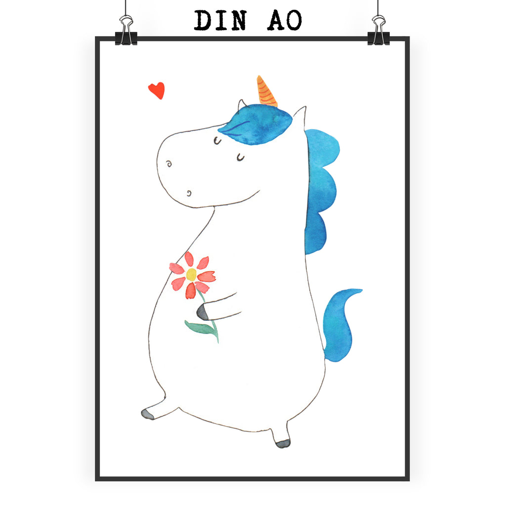 Poster Einhorn Spaziergang Poster, Wandposter, Bild, Wanddeko, Küchenposter, Kinderposter, Wanddeko Bild, Raumdekoration, Wanddekoration, Handgemaltes Poster, Mr. & Mrs. Panda Poster, Designposter, Kunstdruck, Posterdruck, Einhorn, Einhörner, Einhorn Deko, Pegasus, Unicorn, Glitzer, Blumen, Spaziergang, Motivation, Gute Laune, Freude, Freundin, Mutter, Schwester