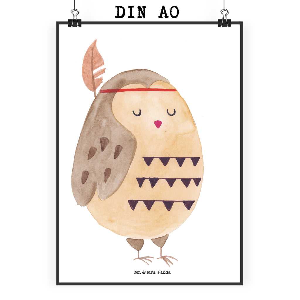 Poster Eule Federschmuck Poster, Wandposter, Bild, Wanddeko, Küchenposter, Kinderposter, Wanddeko Bild, Raumdekoration, Wanddekoration, Handgemaltes Poster, Mr. & Mrs. Panda Poster, Designposter, Kunstdruck, Posterdruck, Eule, Eule Deko, Owl, Das Leben ist ein Abenteuer, Reisespruch, Federschmuck, Dekoration