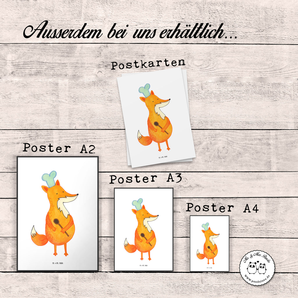 Poster Fuchs Koch Poster, Wandposter, Bild, Wanddeko, Küchenposter, Kinderposter, Wanddeko Bild, Raumdekoration, Wanddekoration, Handgemaltes Poster, Mr. & Mrs. Panda Poster, Designposter, Kunstdruck, Posterdruck, Fuchs, Füchse, Koch Geschenk, Küche Spruch, Küche Deko, Köche, Bäcker, Party Spruch, Spruch lustig, witzig