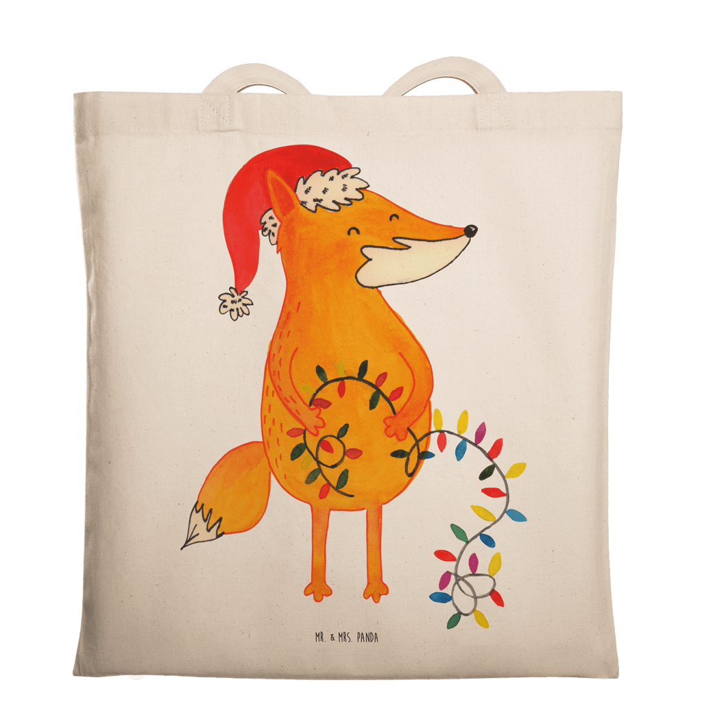 Tragetasche Fuchs Weihnachten Beuteltasche, Beutel, Einkaufstasche, Jutebeutel, Stoffbeutel, Winter, Weihnachten, Weihnachtsdeko, Nikolaus, Advent, Heiligabend, Wintermotiv, Fuchs, Füchse, Spruch schön, Geschenk Weihnachten, Weihnachtsmann, Weihnachtszeit
