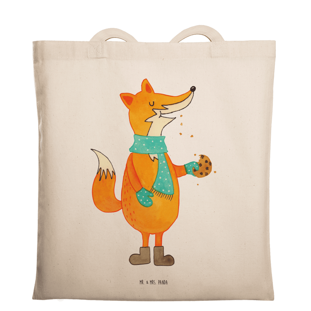 Tragetasche Fuchs Keks Beuteltasche, Beutel, Einkaufstasche, Jutebeutel, Stoffbeutel, Fuchs, Füchse, Backen Spruch, Kekse, Winter, Weihnachtszeit, Plätzchen, Liebe, Küche Deko