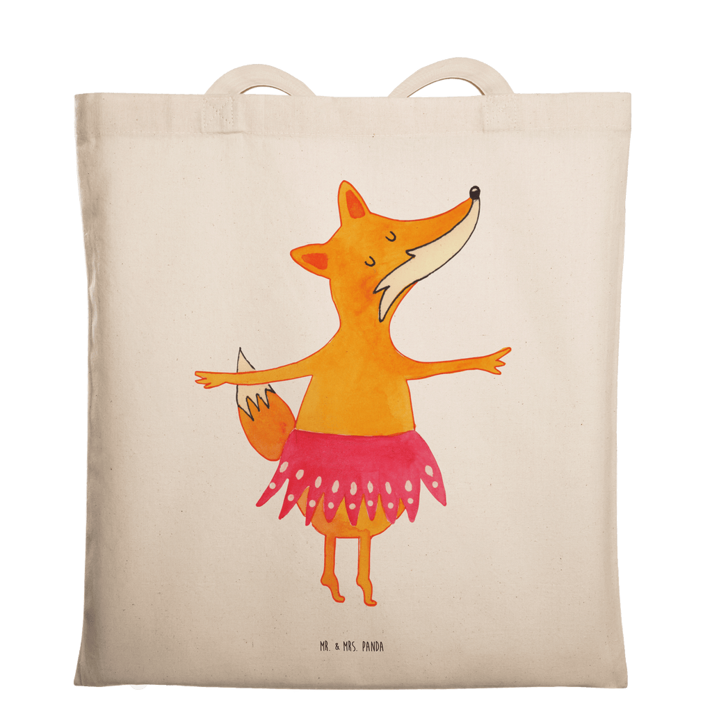 Tragetasche Fuchs Ballerina Beuteltasche, Beutel, Einkaufstasche, Jutebeutel, Stoffbeutel, Fuchs, Fuchs Spruch, Füchse, Füchsin, Ballerina, Ballett, Tänzerin, Tanzen, Party, Einladung, Geburtstag