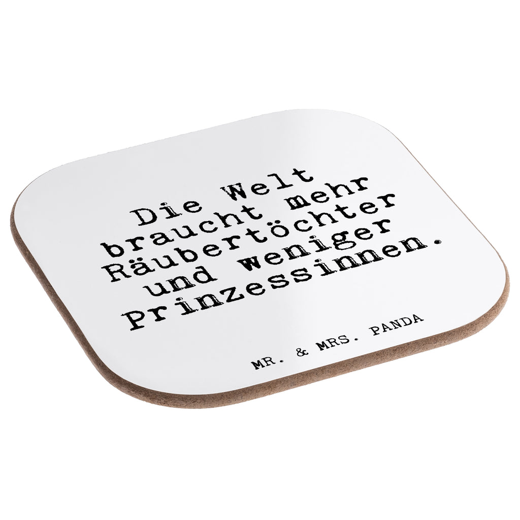 Quadratische Untersetzer Fun Talk Die Welt braucht mehr Räubertöchter und weniger Prinzessinnen. Bierdeckel, Glasuntersetzer, Untersetzer Gläser, Getränkeuntersetzer, Spruch, Sprüche, lustig, Weisheiten, Zitate, Glizer Spruch Sprüche Weisheiten Zitate Lustig Weisheit Worte