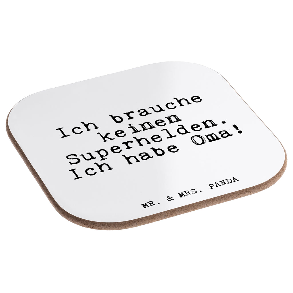 Quadratische Untersetzer Fun Talk Ich brauche keinen Superhelden. Ich habe Oma! Bierdeckel, Glasuntersetzer, Untersetzer Gläser, Getränkeuntersetzer, Spruch, Sprüche, lustig, Weisheiten, Zitate, Glizer Spruch Sprüche Weisheiten Zitate Lustig Weisheit Worte