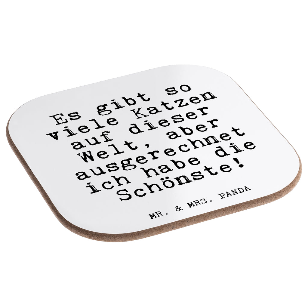 Quadratische Untersetzer Fun Talk Es gibt so viele Katzen auf dieser Welt, aber ausgerechnet ich habe die Schönste! Bierdeckel, Glasuntersetzer, Untersetzer Gläser, Getränkeuntersetzer, Spruch, Sprüche, lustig, Weisheiten, Zitate, Glizer Spruch Sprüche Weisheiten Zitate Lustig Weisheit Worte