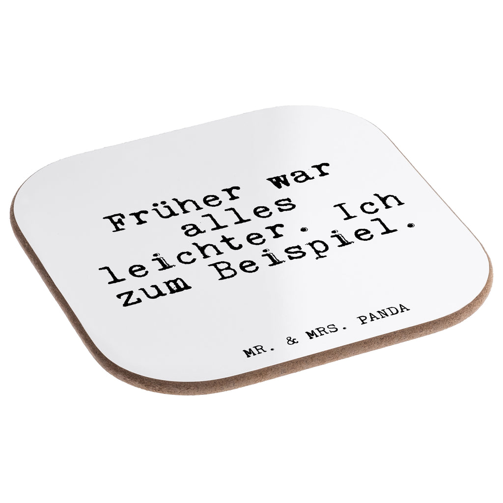 Quadratische Untersetzer Fun Talk Früher war alles leichter. Ich zum Beispiel. Bierdeckel, Glasuntersetzer, Untersetzer Gläser, Getränkeuntersetzer, Spruch, Sprüche, lustig, Weisheiten, Zitate, Glizer Spruch Sprüche Weisheiten Zitate Lustig Weisheit Worte