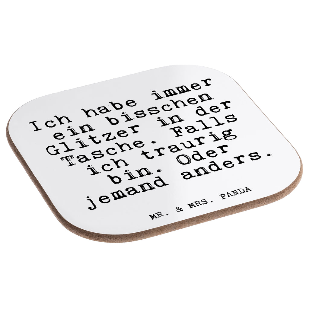 Quadratische Untersetzer Fun Talk Ich habe immer ein bisschen Glitzer in der Tasche. Falls ich traurig bin. Oder jemand anders. Bierdeckel, Glasuntersetzer, Untersetzer Gläser, Getränkeuntersetzer, Spruch, Sprüche, lustig, Weisheiten, Zitate, Glizer Spruch Sprüche Weisheiten Zitate Lustig Weisheit Worte