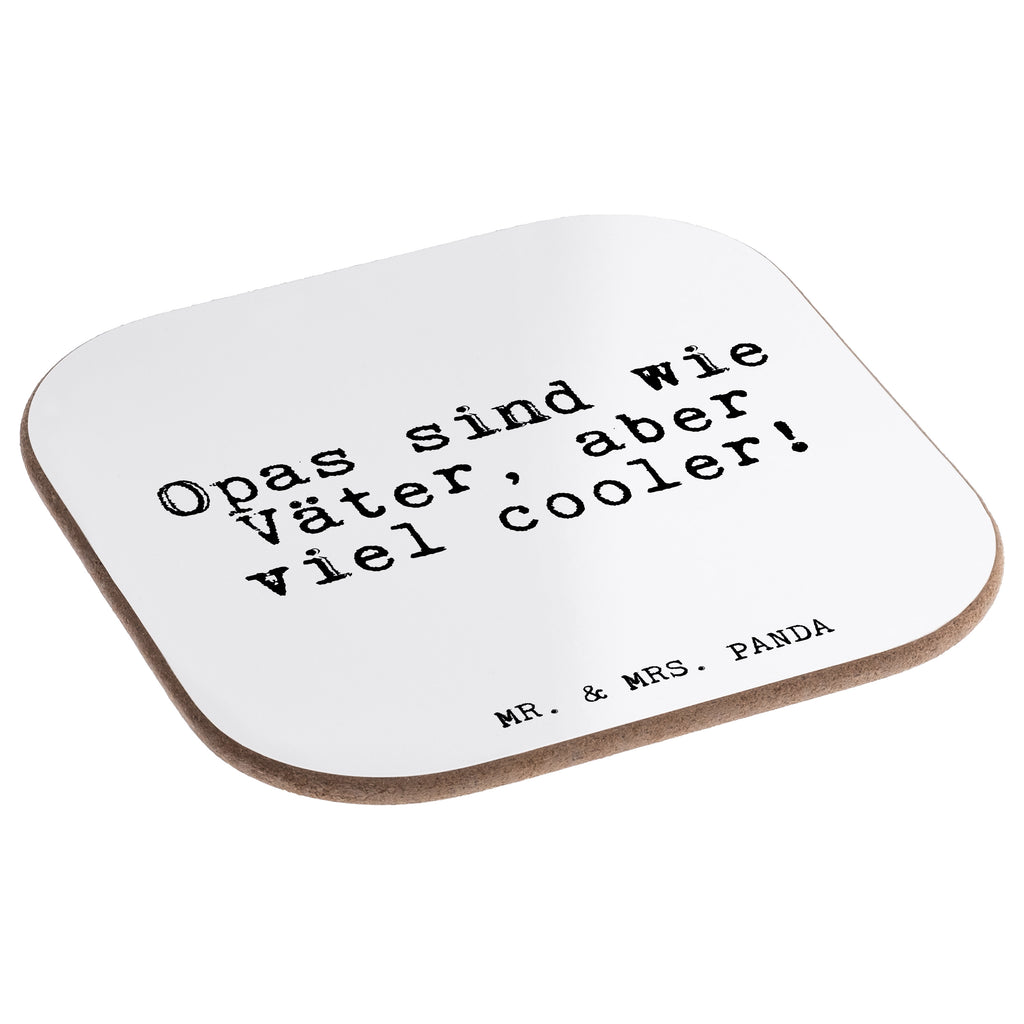 Quadratische Untersetzer Fun Talk Opas sind wie Väter, aber viel cooler! Bierdeckel, Glasuntersetzer, Untersetzer Gläser, Getränkeuntersetzer, Spruch, Sprüche, lustig, Weisheiten, Zitate, Glizer Spruch Sprüche Weisheiten Zitate Lustig Weisheit Worte