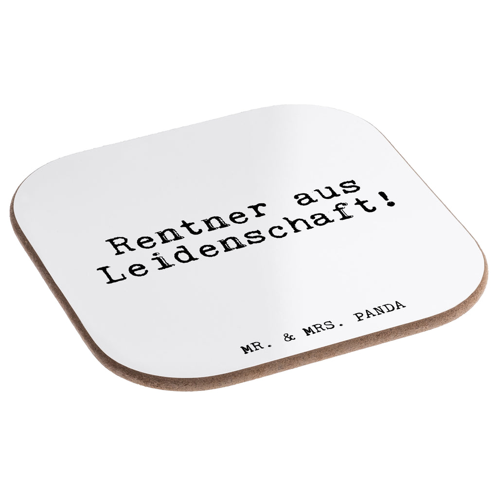 Quadratische Untersetzer Fun Talk Rentner aus Leidenschaft! Bierdeckel, Glasuntersetzer, Untersetzer Gläser, Getränkeuntersetzer, Spruch, Sprüche, lustig, Weisheiten, Zitate, Glizer Spruch Sprüche Weisheiten Zitate Lustig Weisheit Worte
