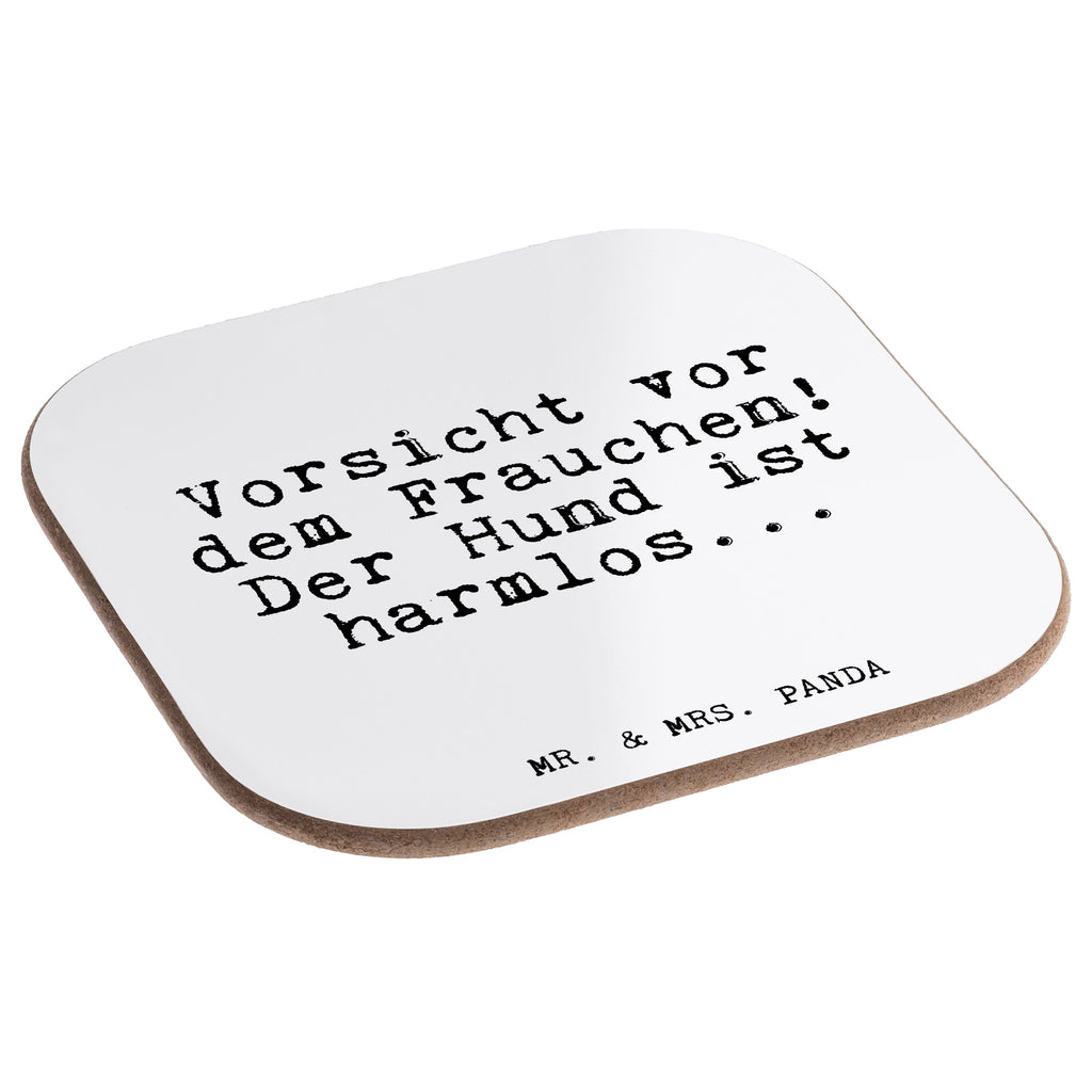 Quadratische Untersetzer Fun Talk Vorsicht vor dem Frauchen! Der Hund ist harmlos... Bierdeckel, Glasuntersetzer, Untersetzer Gläser, Getränkeuntersetzer, Spruch, Sprüche, lustig, Weisheiten, Zitate, Glizer Spruch Sprüche Weisheiten Zitate Lustig Weisheit Worte