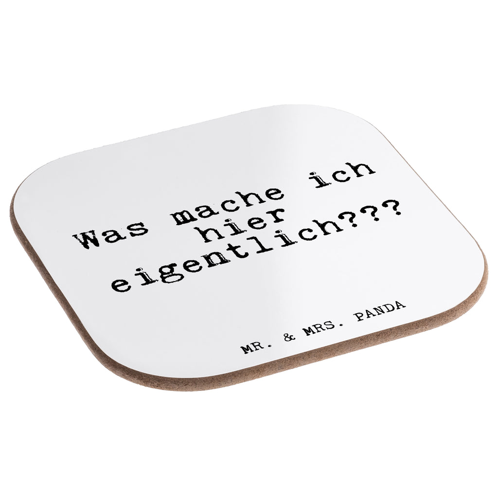 Quadratische Untersetzer Fun Talk Was mache ich hier eigentlich??? Bierdeckel, Glasuntersetzer, Untersetzer Gläser, Getränkeuntersetzer, Spruch, Sprüche, lustig, Weisheiten, Zitate, Glizer Spruch Sprüche Weisheiten Zitate Lustig Weisheit Worte