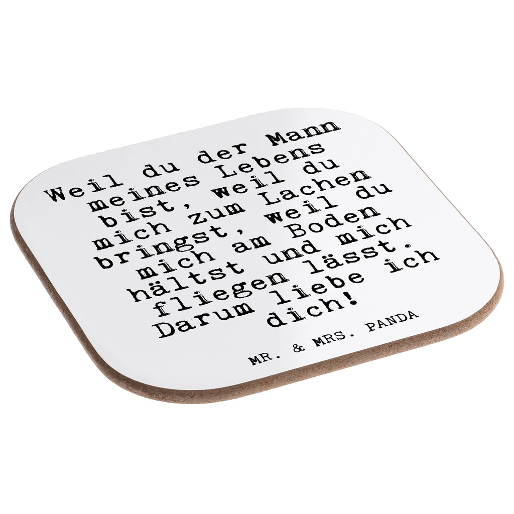 Quadratische Untersetzer Fun Talk Weil du der Mann meines Lebens bist, weil du mich zum Lachen bringst, weil du mich am Boden hältst und mich fliegen lässt. Darum liebe ich dich! Bierdeckel, Glasuntersetzer, Untersetzer Gläser, Getränkeuntersetzer, Spruch, Sprüche, lustig, Weisheiten, Zitate, Glizer Spruch Sprüche Weisheiten Zitate Lustig Weisheit Worte