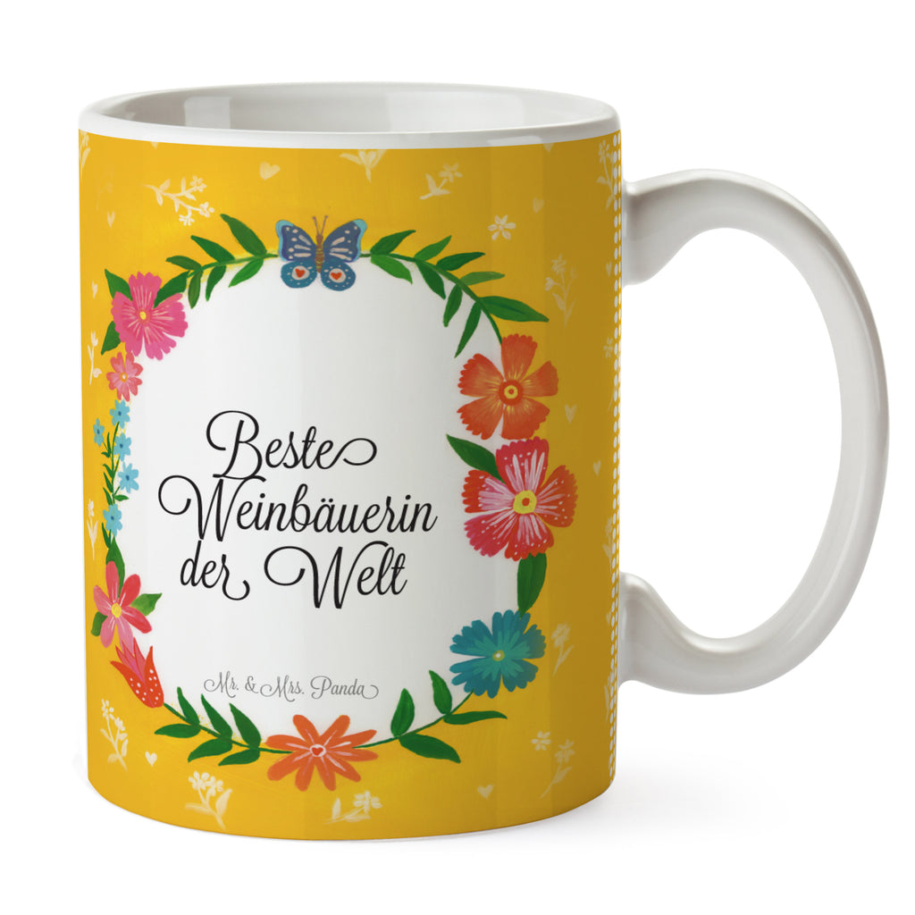 Tasse Design Frame Happy Girls Weinbäuerin Geschenk Becher, Kaffeetasse, Kaffeebecher, Tee, Frühstück, Büro  