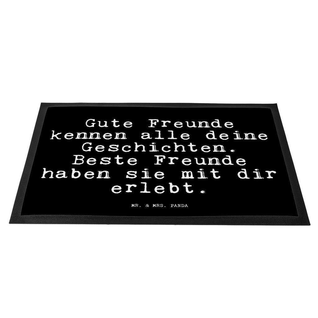 Fußmatte Fun Talk Gute Freunde kennen alle deine Geschichten. Beste Freunde haben sie mit dir erlebt. Türvorleger, Schmutzmatte, Fußabtreter, Matte, Schmutzfänger, Fußabstreifer, Schmutzfangmatte, Türmatte, Motivfußmatte, Haustürmatte, Vorleger, Spruch, Sprüche, lustig, Weisheiten, Zitate, Glizer Spruch Sprüche Weisheiten Zitate Lustig Weisheit Worte