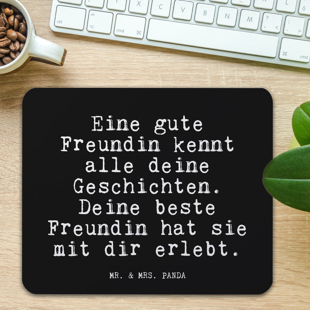 Mauspad Fun Talk Eine gute Freundin kennt alle deine Geschichten. Deine beste Freundin hat sie mit dir erlebt. Mousepad, Computer zubehör, Büroausstattung, PC Zubehör, Arbeitszimmer, Mauspad, Einzigartiges Mauspad, Designer Mauspad, Spruch, Sprüche, lustig, Weisheiten, Zitate, Glizer Spruch Sprüche Weisheiten Zitate Lustig Weisheit Worte