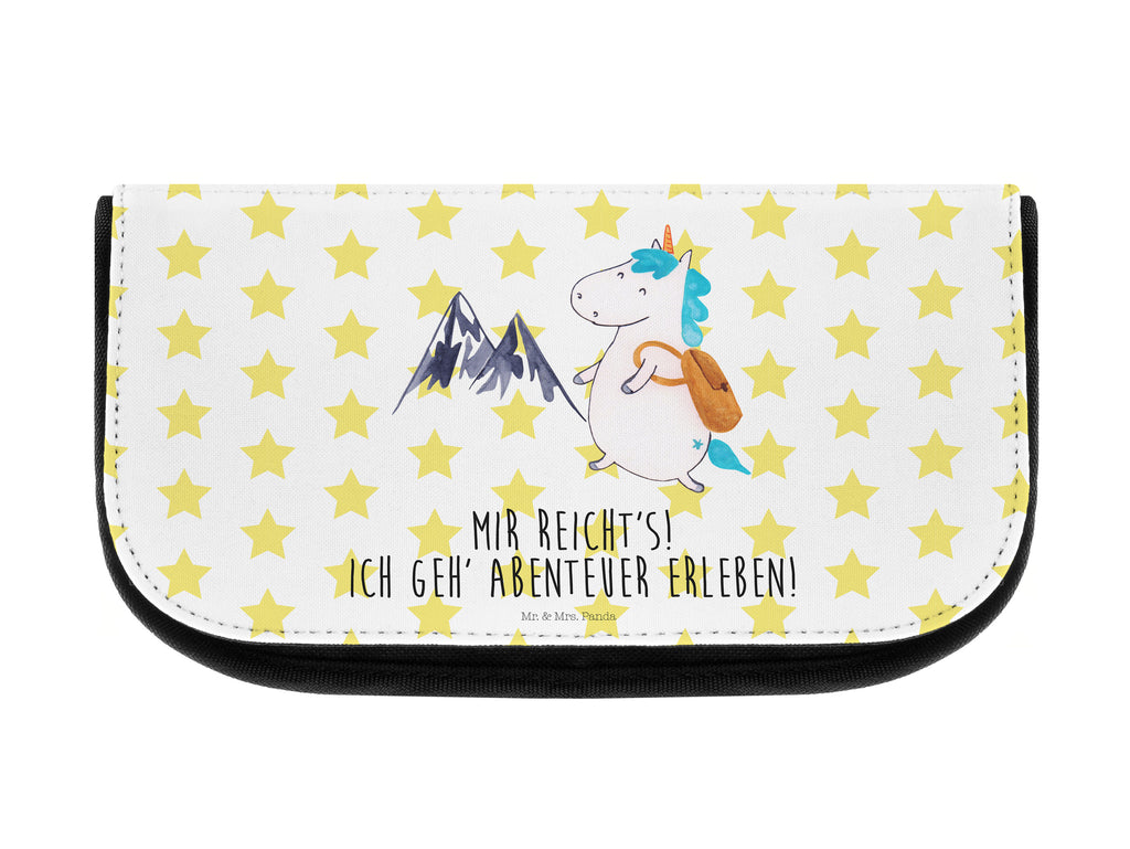 Kosmetiktasche Einhorn Bergsteiger Kosmetikbeutel, Kulturtasche, Kulturbeutel, Schminktasche, Make-Up Tasche, Einhorn, Einhörner, Einhorn Deko, Pegasus, Unicorn, Bergsteiger, Abenteuer, Berge, Abenteurer, Weltenbummler, Weltreise, Reisen, Urlaub, Entdecker