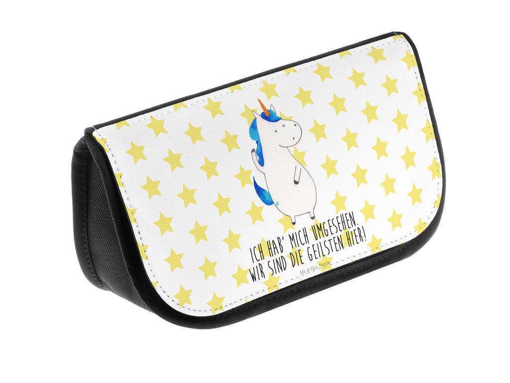 Kosmetiktasche Einhorn Mann Kosmetikbeutel, Kulturtasche, Kulturbeutel, Schminktasche, Make-Up Tasche, Einhorn, Einhörner, Einhorn Deko, Pegasus, Unicorn, cool, Mann, Freundin, Familie, bester Freund, BFF, Party, hübsch, beste