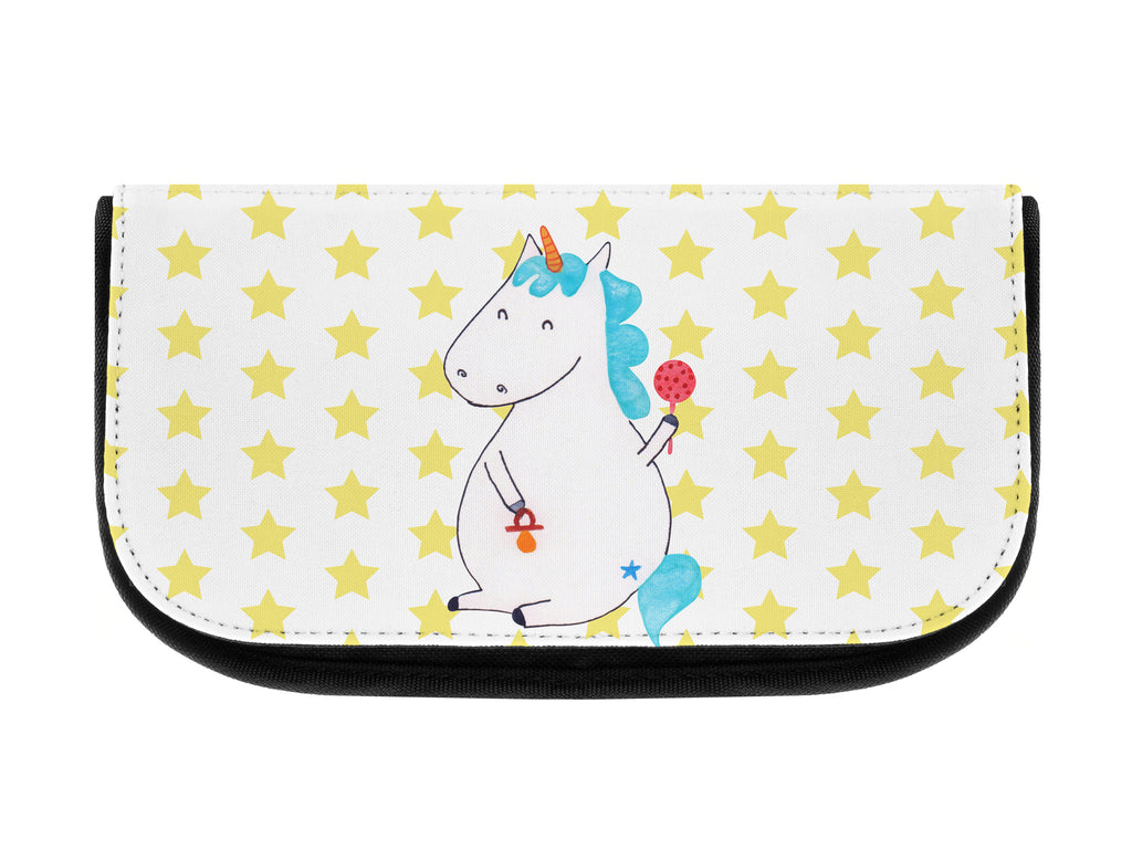 Kosmetiktasche Einhorn Baby Kosmetikbeutel, Kulturtasche, Kulturbeutel, Schminktasche, Make-Up Tasche, Einhorn, Einhörner, Einhorn Deko, Pegasus, Unicorn, Mutter, Geburt, Geburtstag, erstes Kind, Baby, Babyglück, Nachwuchs, Eltern, Party, Kind, Schnuller