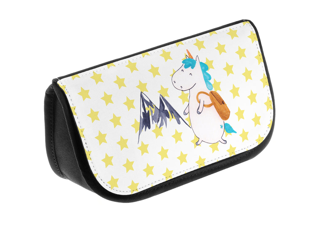 Kosmetiktasche Einhorn Bergsteiger Kosmetikbeutel, Kulturtasche, Kulturbeutel, Schminktasche, Make-Up Tasche, Einhorn, Einhörner, Einhorn Deko, Pegasus, Unicorn, Bergsteiger, Abenteuer, Berge, Abenteurer, Weltenbummler, Weltreise, Reisen, Urlaub, Entdecker