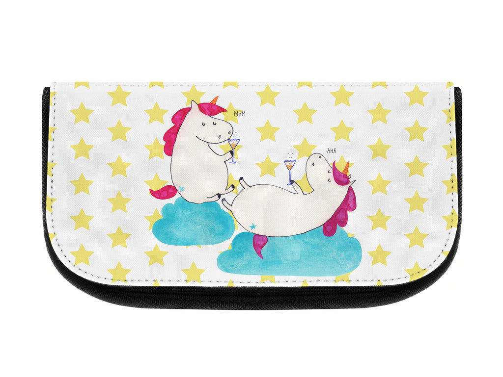 Kosmetiktasche Einhörner Sekt Kosmetikbeutel, Kulturtasche, Kulturbeutel, Schminktasche, Make-Up Tasche, Einhorn, Einhörner, Einhorn Deko, Pegasus, Unicorn, Freundinnen, Freundin, BFF, Sekt, Mädelsabend, Spaß, Party, Korken, Anstoßen, Beste