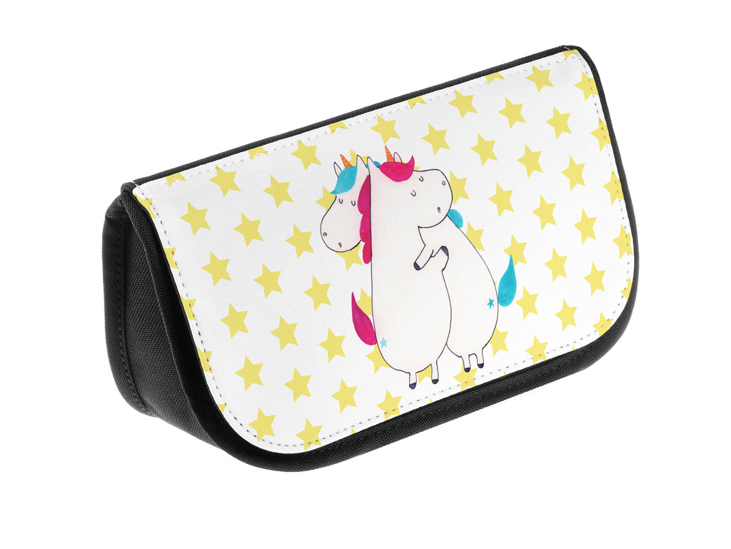 Kosmetiktasche Einhörner Umarmen Kosmetikbeutel, Kulturtasche, Kulturbeutel, Schminktasche, Make-Up Tasche, Einhorn, Einhörner, Einhorn Deko, Pegasus, Unicorn, Freundinnen, Freundin, BFF, Schwester, Schwestern, Familie, Geschwister, Sister, Liebe
