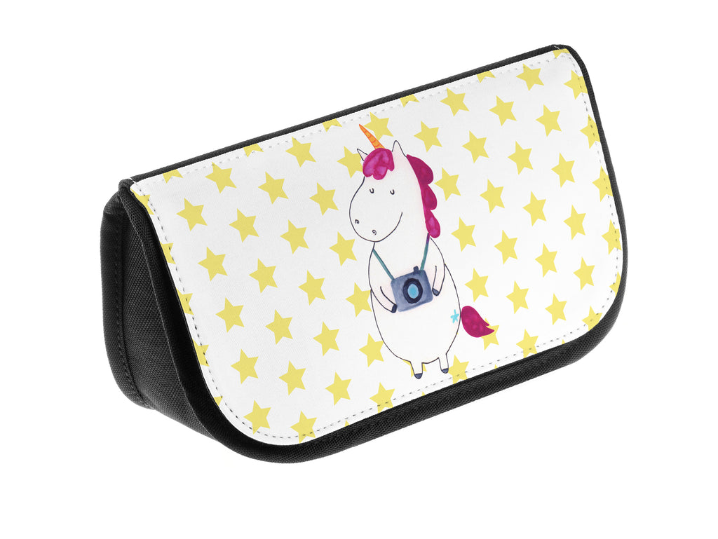 Kosmetiktasche Einhorn Fotograf Kosmetikbeutel, Kulturtasche, Kulturbeutel, Schminktasche, Make-Up Tasche, Einhorn, Einhörner, Einhorn Deko, Pegasus, Unicorn, Fotograf, Fotografie, Kamera, Reisen, Weltreise, Weltenbummler, Urlaub, Tourist, Kurztrip, Reise, Städtereise