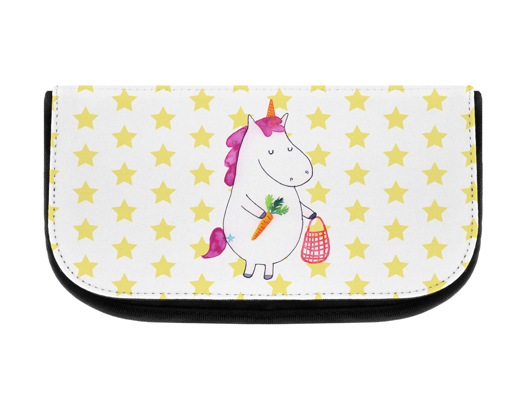 Kosmetiktasche Einhorn Gemüse Kosmetikbeutel, Kulturtasche, Kulturbeutel, Schminktasche, Make-Up Tasche, Einhorn, Einhörner, Einhorn Deko, Pegasus, Unicorn, Biomarkt, Bio, Gemüse, Wochenmarkt