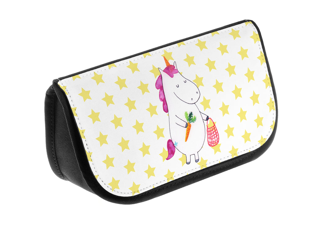 Kosmetiktasche Einhorn Gemüse Kosmetikbeutel, Kulturtasche, Kulturbeutel, Schminktasche, Make-Up Tasche, Einhorn, Einhörner, Einhorn Deko, Pegasus, Unicorn, Biomarkt, Bio, Gemüse, Wochenmarkt