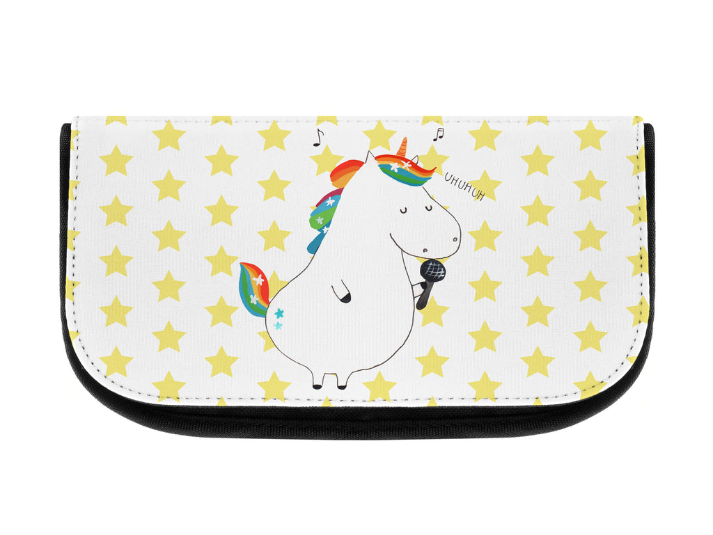 Kosmetiktasche Einhorn Sänger Kosmetikbeutel, Kulturtasche, Kulturbeutel, Schminktasche, Make-Up Tasche, Einhorn, Einhörner, Einhorn Deko, Pegasus, Unicorn, Glitzer, Konfetti, Party, Geburtstag, Feier, Fest, Disco, Sängerin, Sänger, Freundin