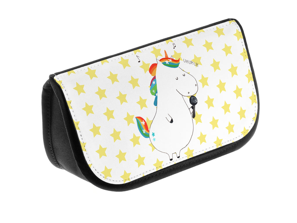 Kosmetiktasche Einhorn Sänger Kosmetikbeutel, Kulturtasche, Kulturbeutel, Schminktasche, Make-Up Tasche, Einhorn, Einhörner, Einhorn Deko, Pegasus, Unicorn, Glitzer, Konfetti, Party, Geburtstag, Feier, Fest, Disco, Sängerin, Sänger, Freundin
