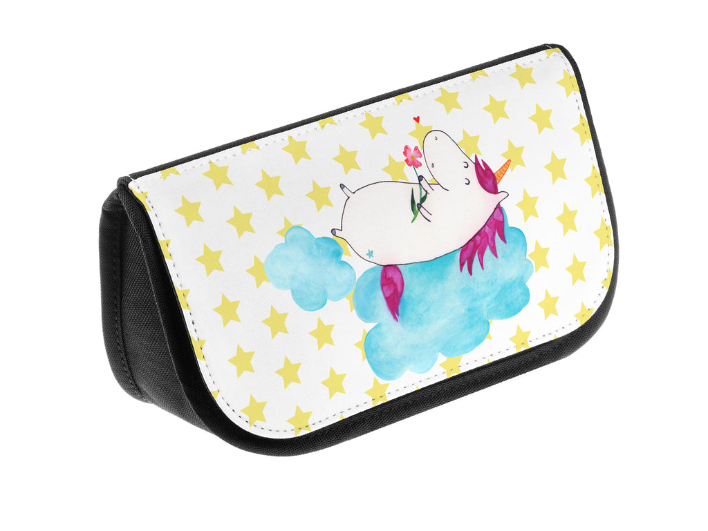 Kosmetiktasche Einhorn verliebt auf Wolke Kosmetikbeutel, Kulturtasche, Kulturbeutel, Schminktasche, Make-Up Tasche, Einhorn, Einhörner, Einhorn Deko, Pegasus, Unicorn, verliebt, Liebe, Liebesbeweis, Freundin, Wolke